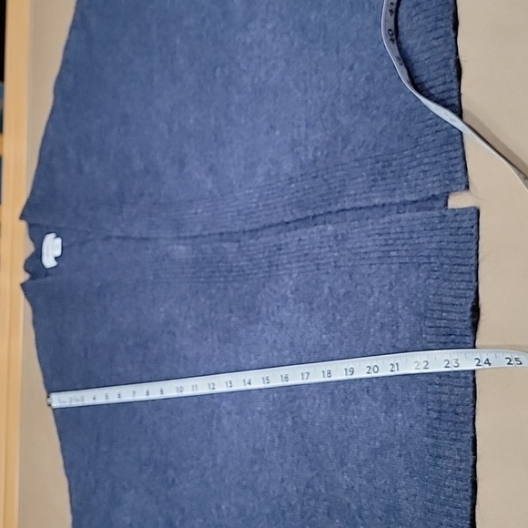 Old Navy Size M Open Cardigan Sweater Dusty Blue Color, Excellent Used Condition - Picture 8 of 11